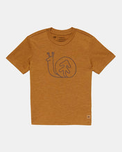 Load image into Gallery viewer, Brown-Eco-Friendly-Crew-Neck-Graphic-T-Shirt
