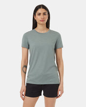 Load image into Gallery viewer, Green-Recycled-Polyester-Crew-Neck-T-Shirt
