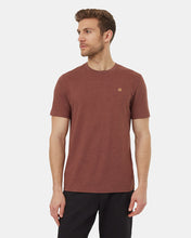 Load image into Gallery viewer, Red-Recycled-Polyester-Crew-Neck-Tee
